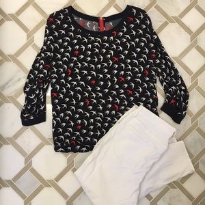 Anthropologie Bird Blouse